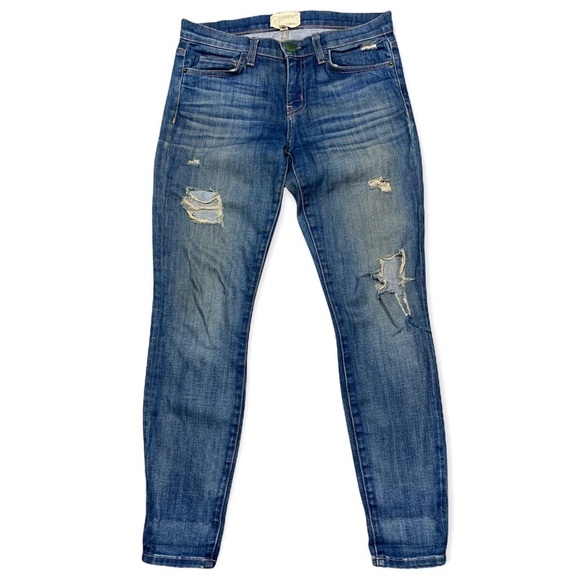 Current Elliot Distressed Skinny Jeans Size 26 - Picture 3 of 9